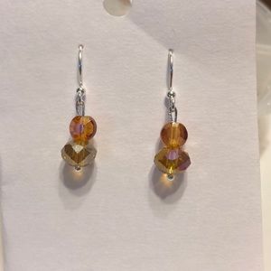 Handmade ❤️ Amber Bead Earrings